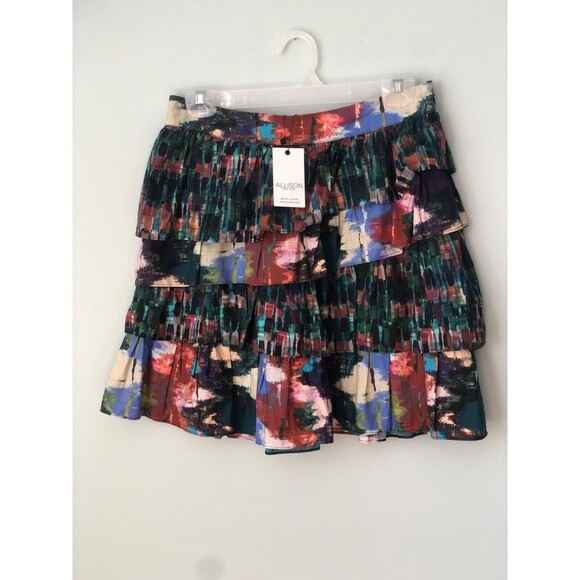 NWT Allison Pixie Mini Skirt - Multicolor Layered - Picture 4 of 9